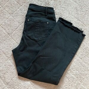 J. Jill‎ Denim Cotton Blend Kick Flare Ankle Jeans Women's Size 10